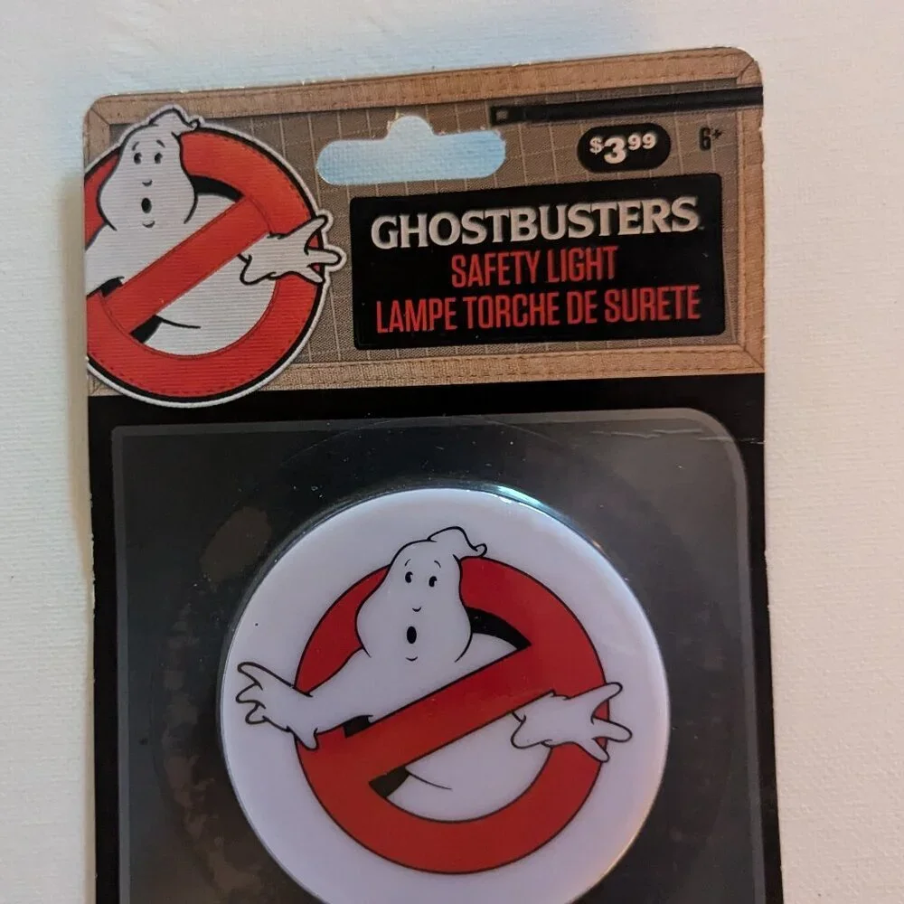 NWT Kids Ghostbusters Safety Light Trick or Treat Halloween Costume Accessory